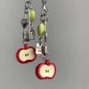3D Fruit Phone Charms Pendant Cute Kawaii Y2K Love Handmade Bead Ins Korea Keychain Cases For iPhone 13 Schoolbag CCD Camera