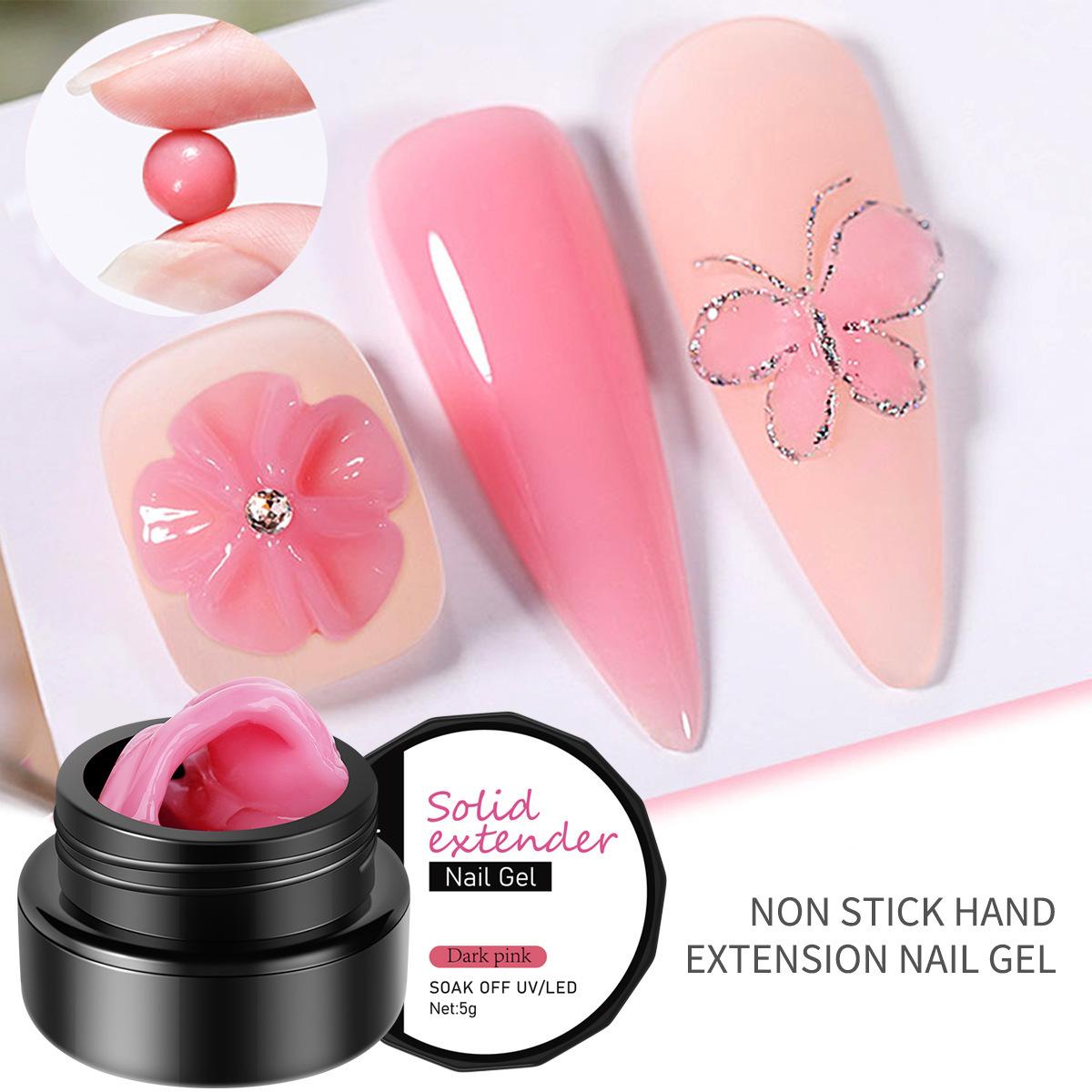 

Solid Nail Extension Gel with Sculpting and Shaping, No Paper Tray Required, Non-sticky, Quick Nail Extension Tips