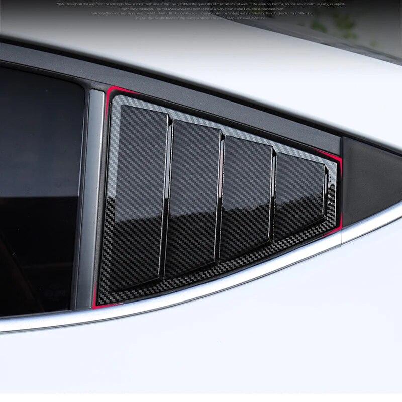 Side Vent Rear Window Quarter Louver Cover Trim Panel Fit For Hyundai Elantra 2017- Car Accessories