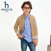 HAZZYS Boys' 2025 Autumn/Winter Wool Blend Cardigan Sweater