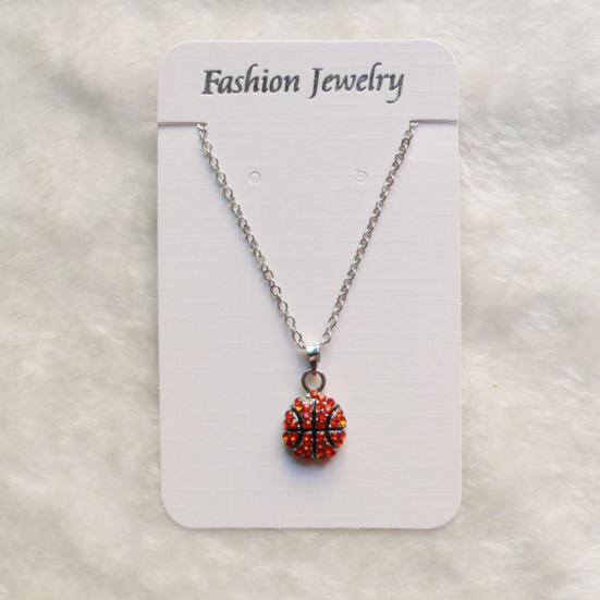 Unisex stras baschet rugby fotbal pandantiv lanț colier bijuterii cadou