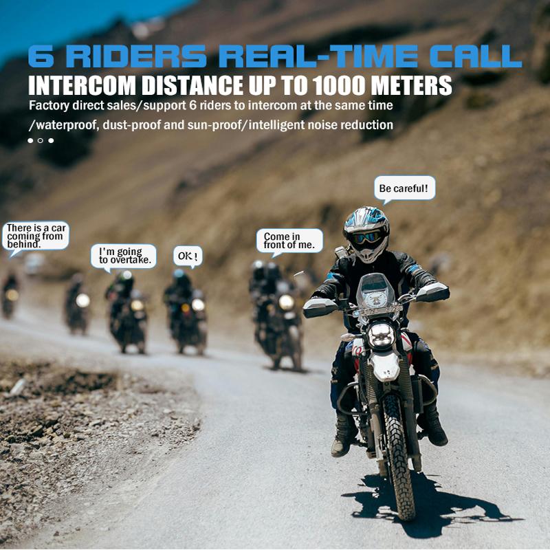Maxto M2 Motorcycle Helmet Bluetooth Headset Intercom 6 Riders 1000M FM MP3 Helmet Casco Interphones Waterproof IP67 BT5.0