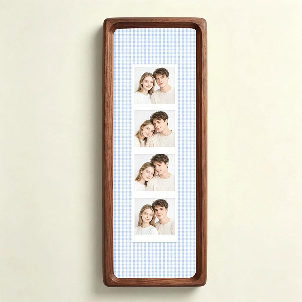 Long Strip Walnut Wood Photo Frame