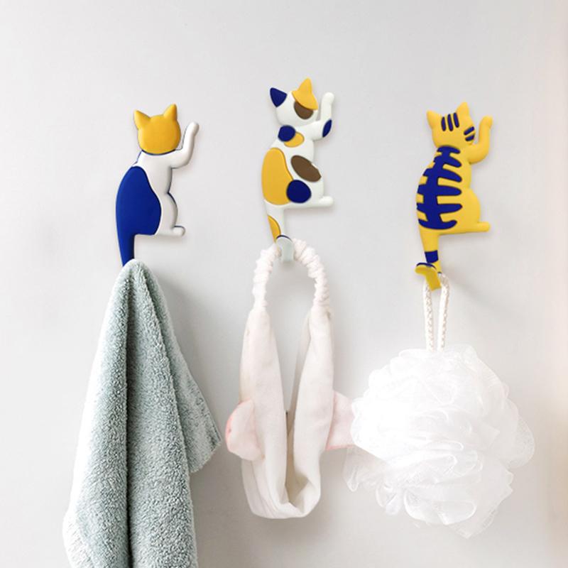 Cat Tail Refrigerator Magnetic Hooks Cute Cartoon Animal Style Rich Colorful Decoration Home Bendable Tail Home Essentia