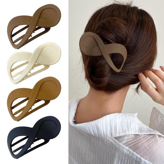1/4Pcs Women Hair Clips Women Girls Strong Hold Hair Claw Non-slip Teeth Hair Barrettes Hair Accessories