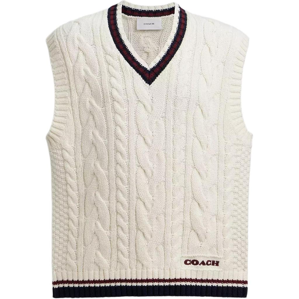 COACH SS25 Tank Top Men's Cream CAY23-CRM
