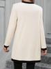 2025 Women's Fashion Color Block Patchwork Single-Breasted Top