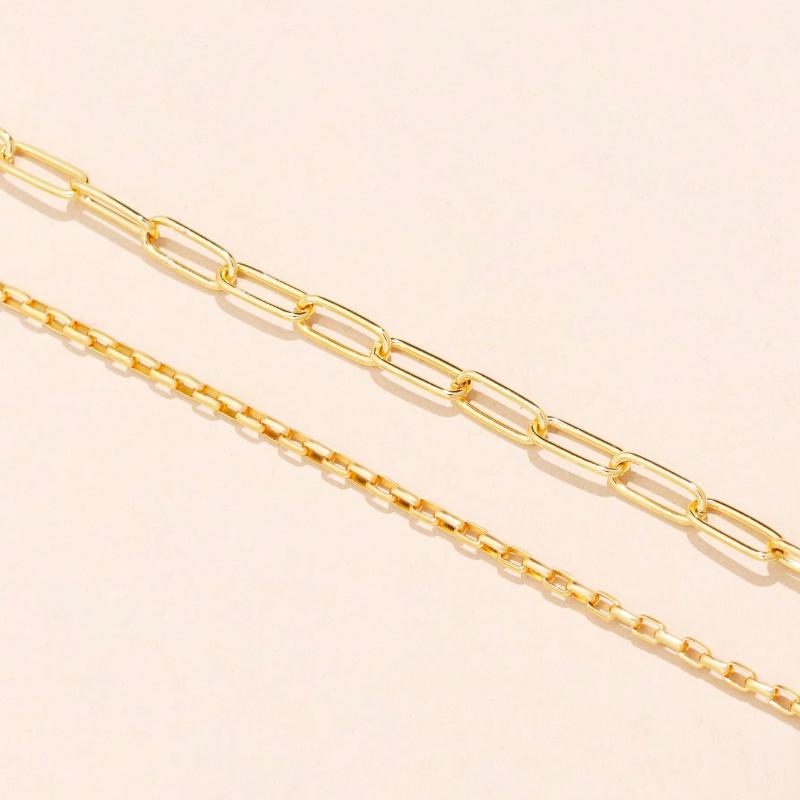 2pcs Minimalist Chain Necklace