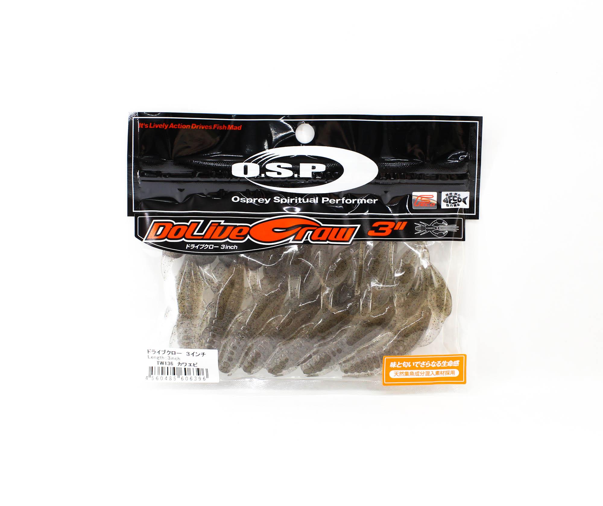 

OSP Soft Lure Dolive Craw 3 Inches TW-136 (6396)