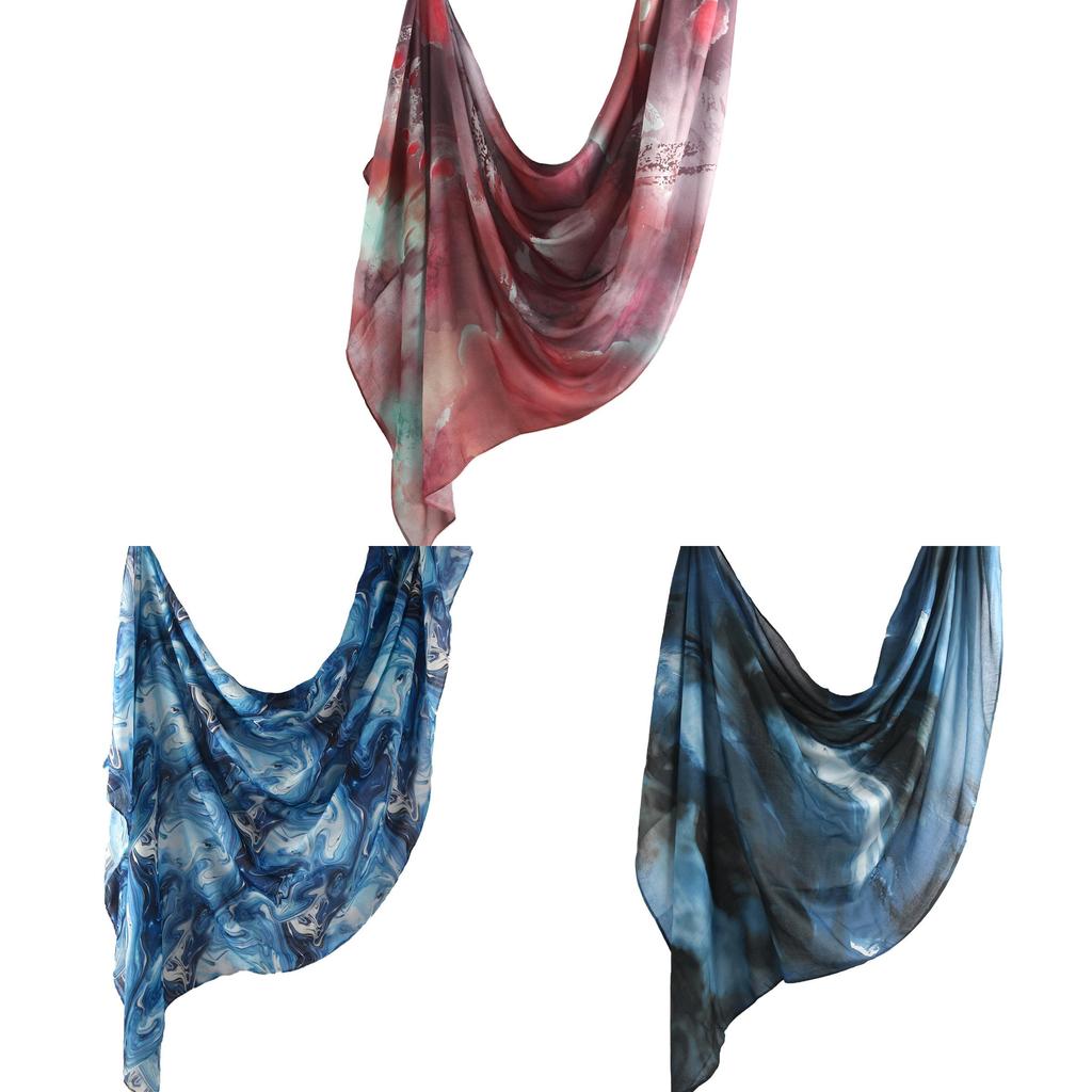 Cotton Tiedye Scarf With Sun Protection And Warmth For All Seasons