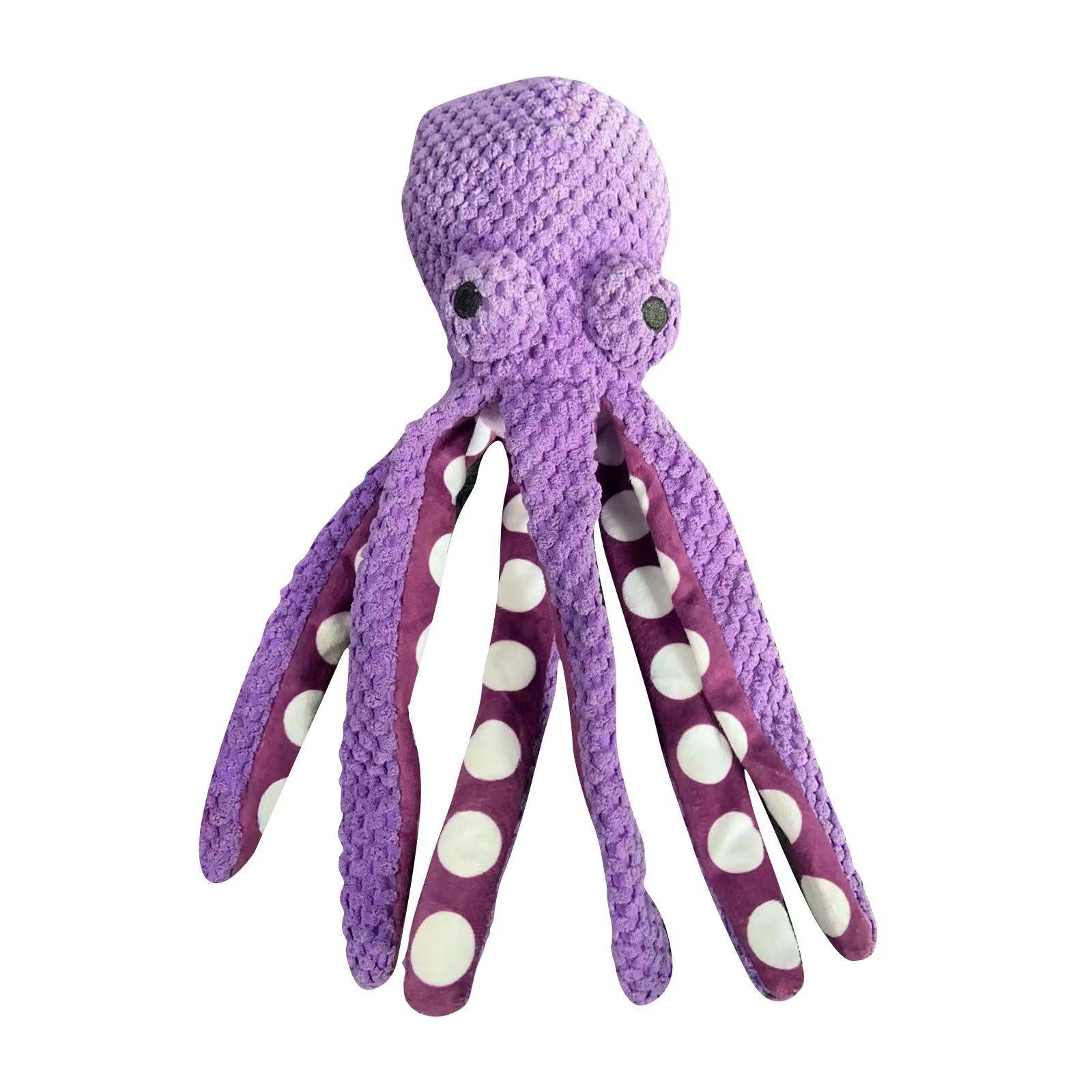 

Dog Interactive Biting Toys Pet Squeak Toys Octopus Plush Toys designed for Dog Pet Dog Accessory Training Toys
