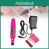 Set Portatile per Trapanino Unghie con Penna Elettrica per Levigatura per Manicure e Rimozione Unghie a Casa