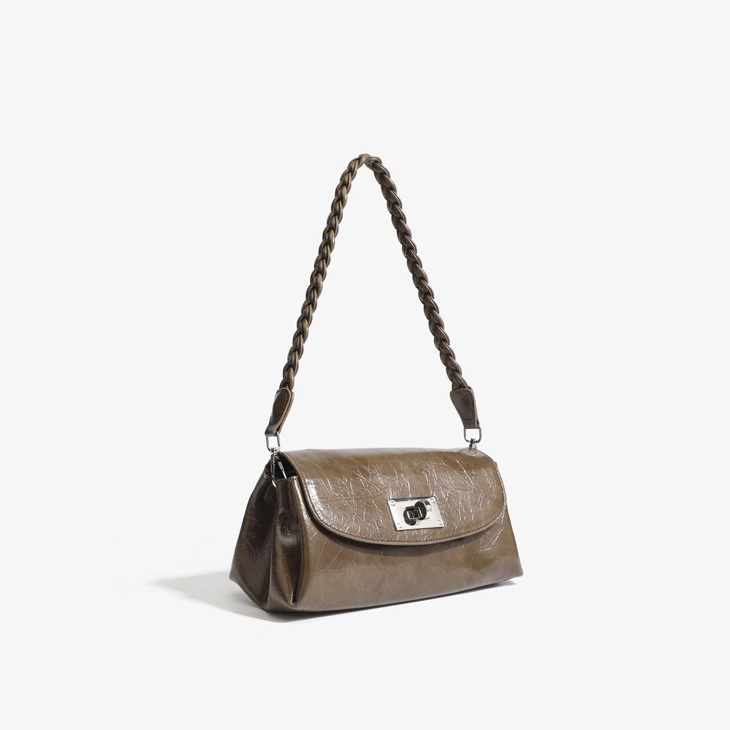 Geantă de umăr Bost cu față de pernă, geantă de sub braț pentru femei, geantă crossbody la modă și simplă, geantă high-end tip baghetă franceză