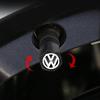 1 set Metal Wheel Air Valve Covers Tire Valve Stem Caps with Keychain for VW CC Golf 6 7 GTI Tiguan B5 B6 B7 MK5 Passat OEM 3B7