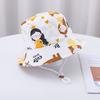 Summer Baby Hat Boy Girl Cotton Uv Protection Sun Cap Children Panama Beach Kids Bucket Hat Cute Cartoon Infant Caps