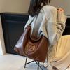 Retro Large-capacity Tote Bag Women's New Versatile Casual Shoulder Messenger Bag Backpack