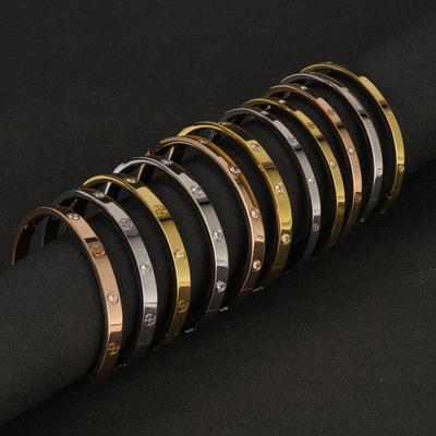 XUANHUA Edelstahl Manschette Armbänder Armreifen Für Frauen Mode Schmuck Charme Schmuck Zubehör Kristall Armband liebt