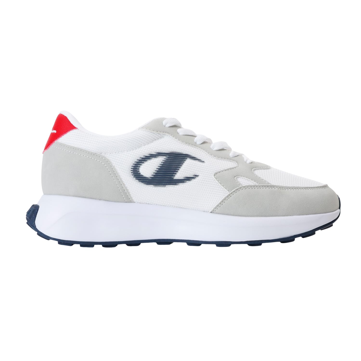 

Champion Legacy S22366 Low Cut Stowe Sneakers with White and Size cm (Family Footwear) Men s One-Point Logo, Red, 28.0