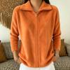 Women's Stylish Multi-Color Zip-Up  Jacket – Loose & Versatile