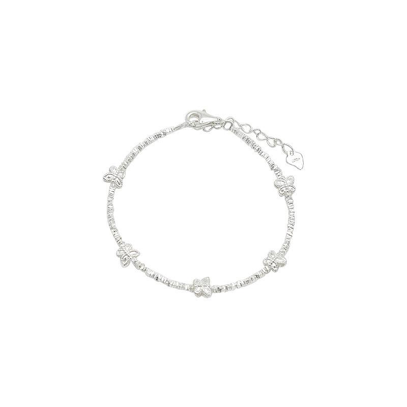 Chic Silver Butterfly Bracelet for Women - Stylish, Unique, and Trendy Hand Jewelry