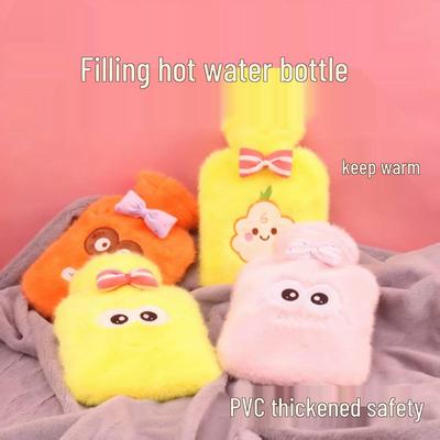 Cute Plush Cartoon Hot Water Bag - Explosion-Proof Hand & Foot Warmer for Girls