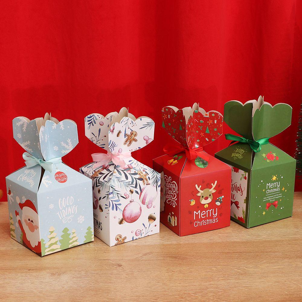 Years Gift Bag Xmas Gift Packing Christmas Candy Bags Xmas Gift Boxes Paper Boxes Cookie Package