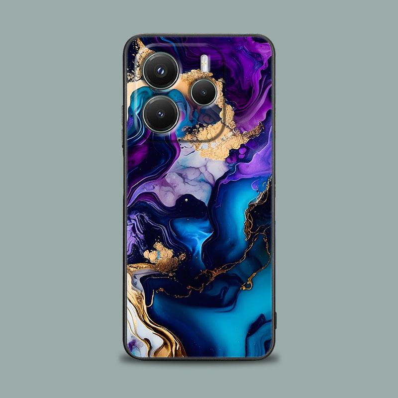 Phone Case for Xiaomi Redmi 15C 14C 12C 13C 4G Redmi Note 15 14 13 12 11 10 Pro Plus 5G Cover Watercolor Abstract Marble Pattern