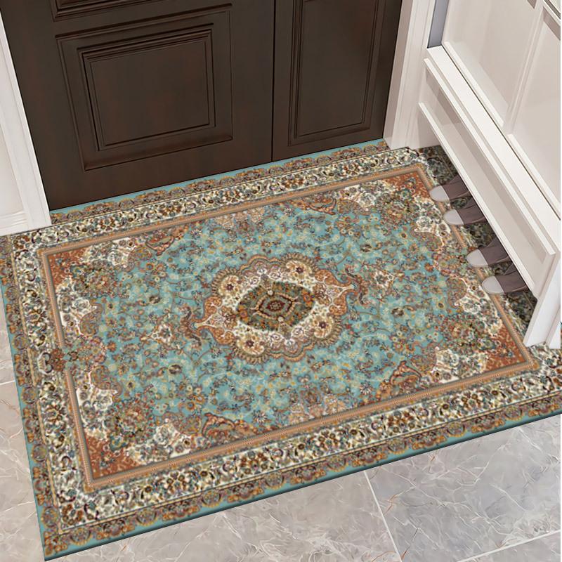 Entrance Door Mat Living Room Carpet Bedroom Bedside Carpet Retro Ethnic Style Hotel Homestay Carpet