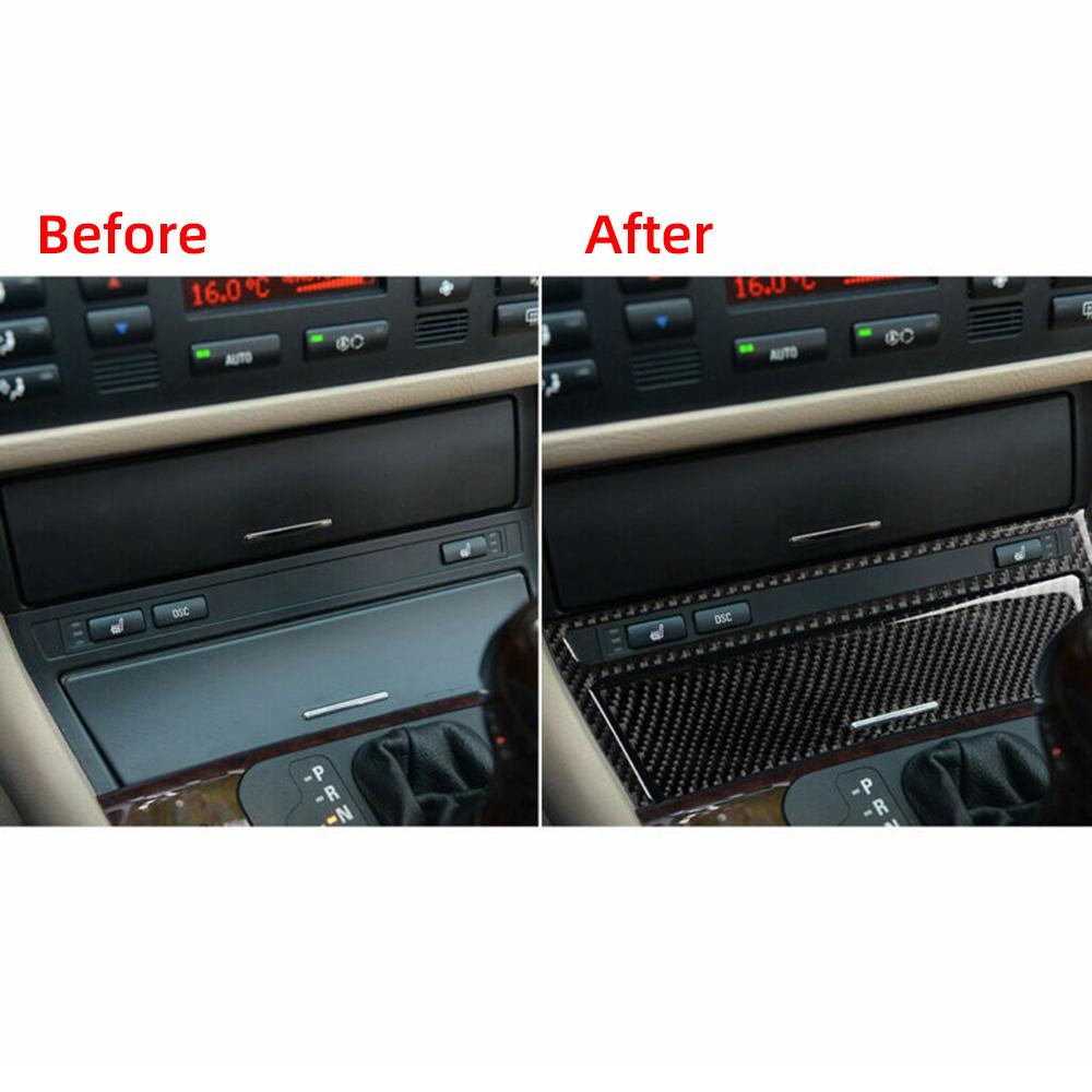 Interior Carbon Fiber Central Cover Decor Trim For BMW 3 Series E46 1998-2005 Car Accessories Interiors Articulos Para Autos