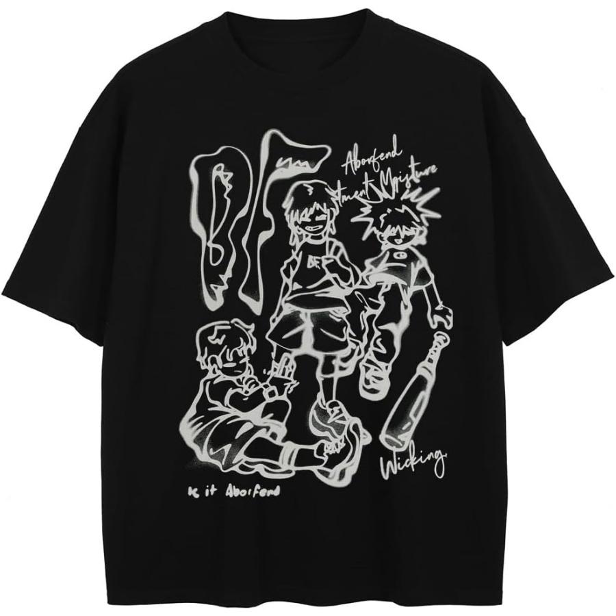 Мужская футболка Rapidstreet Harajuku Streetwear Эмбрион Напечатанная Эстетичная Графическая Футболка S