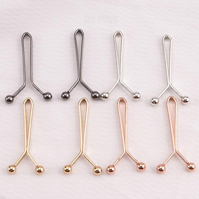 1/2/10Pcs Tighten Waist Buckle U-shaped Adjustable Snap Button Jeans Buttons No Trace Detachable Pants Clip Clothing Accessories