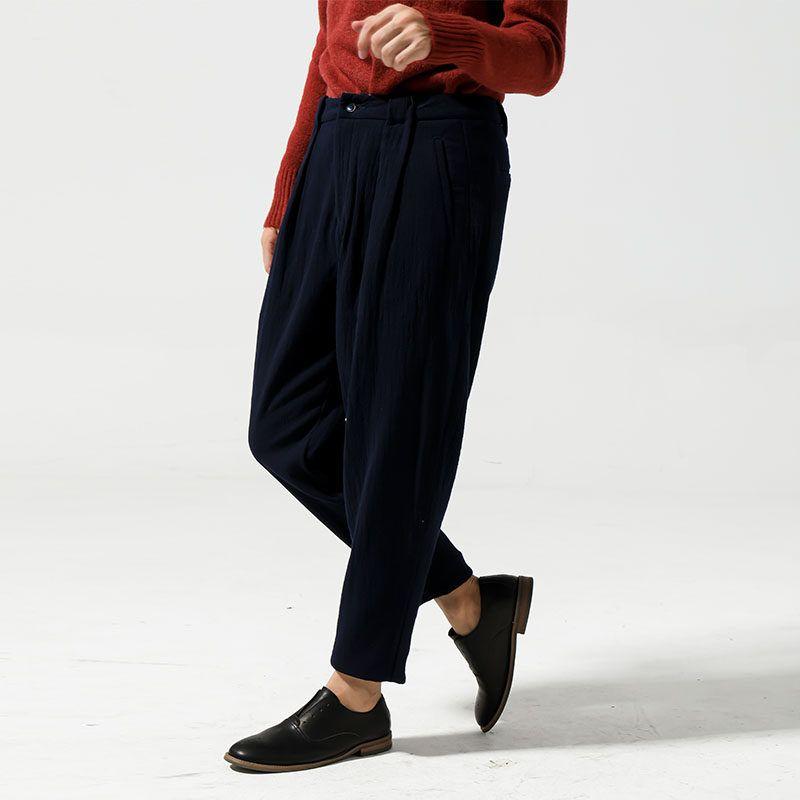 Menseye Menseye Cotton Linen Casual Mid-Waist Harem Pants