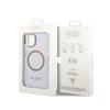 Guess Gold Outline Translucent Magsafe - Etui Iphone 14 (Fioletowy)