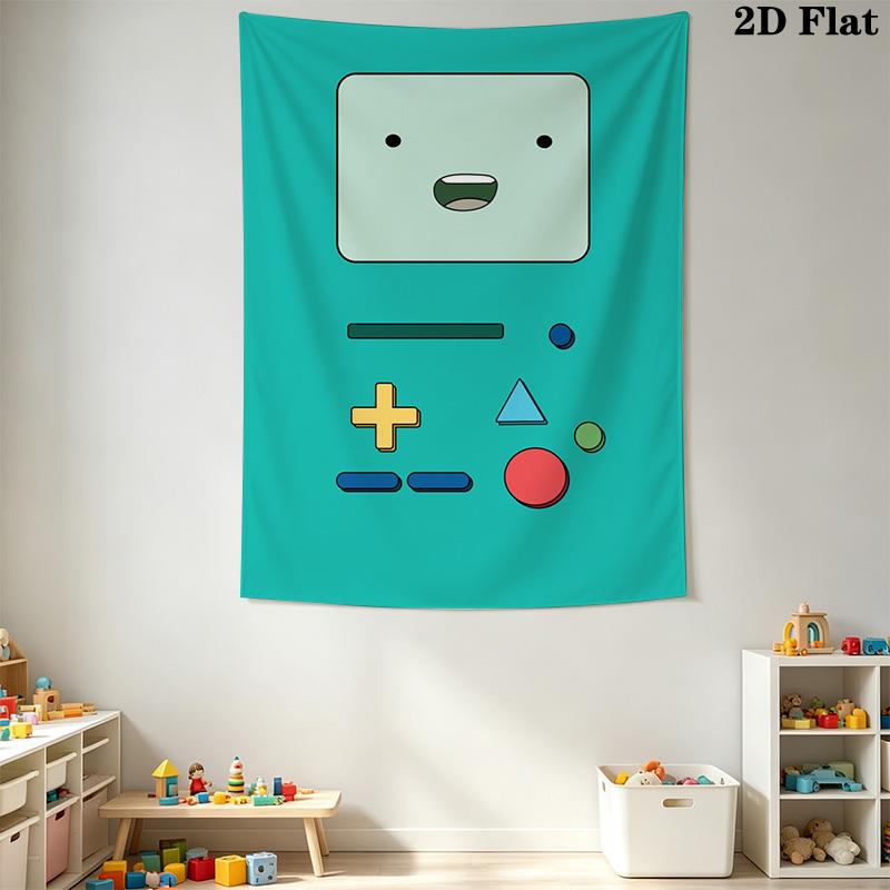 Adventure Time Game Console Pattern Home Decor Tapestry, Wall Hanging, Decorative RV Wall Cloth.MGT0918520