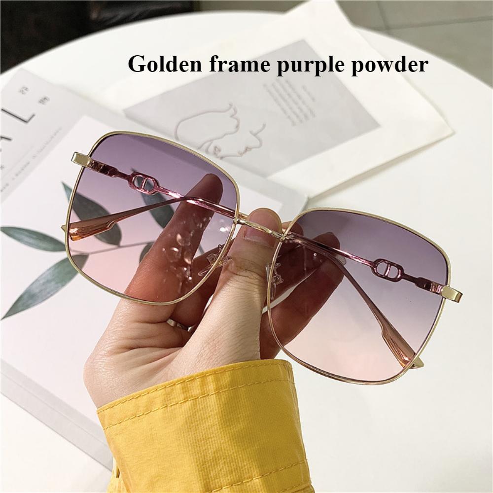 

Новые квадратные металлические солнцезащитные очки солнцезащитные очки женские высокий уровень ins стиль модные очки интернет-знаменитость взрыв