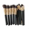 Makeup Brush Set, Soft Bristles, Foundation & Powder, Professional, Black Silver, MultiUse