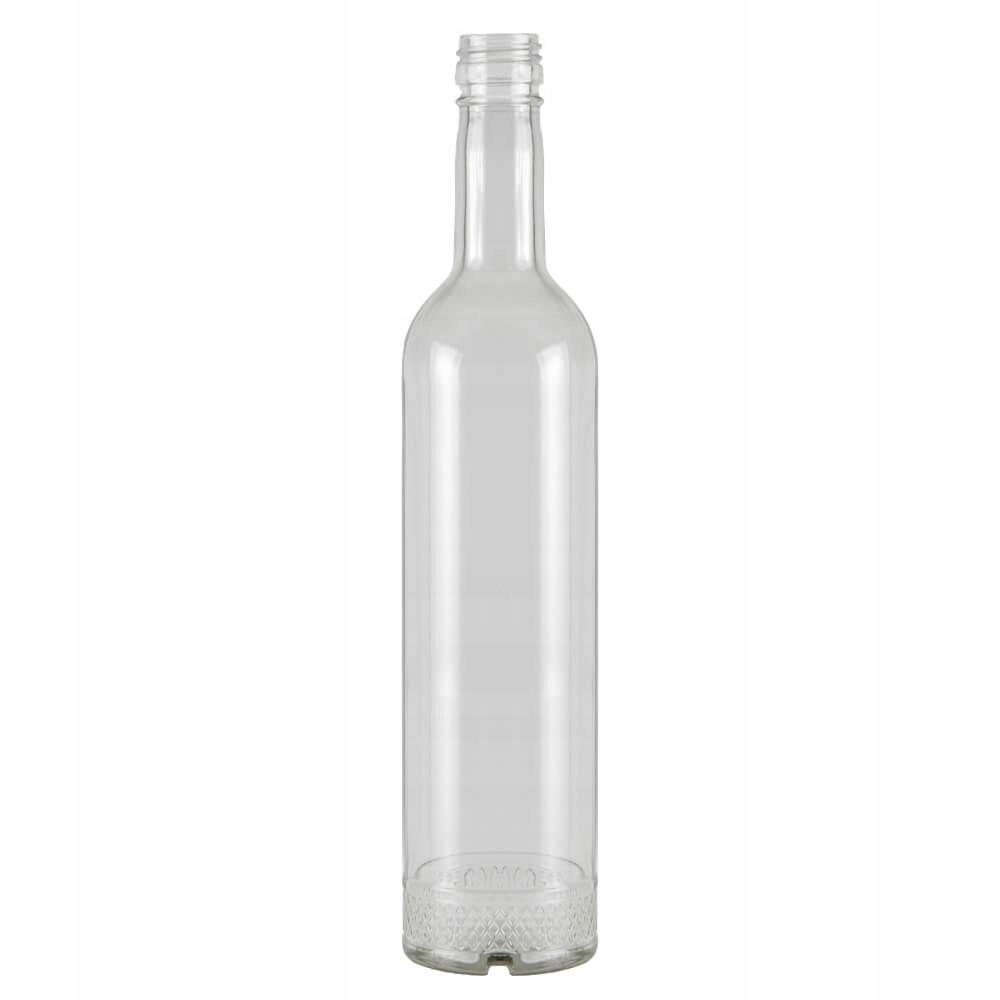 40X Butelki Szklane Kryształ 500 Ml Butelka Na Bimber Nalewki Wódkę