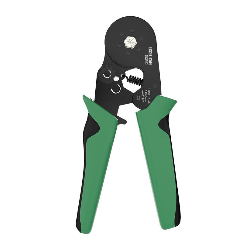 Needle-type Tube Terminal Crimping Pliers, Multi-functional Four-sided Cold Press for Electricians