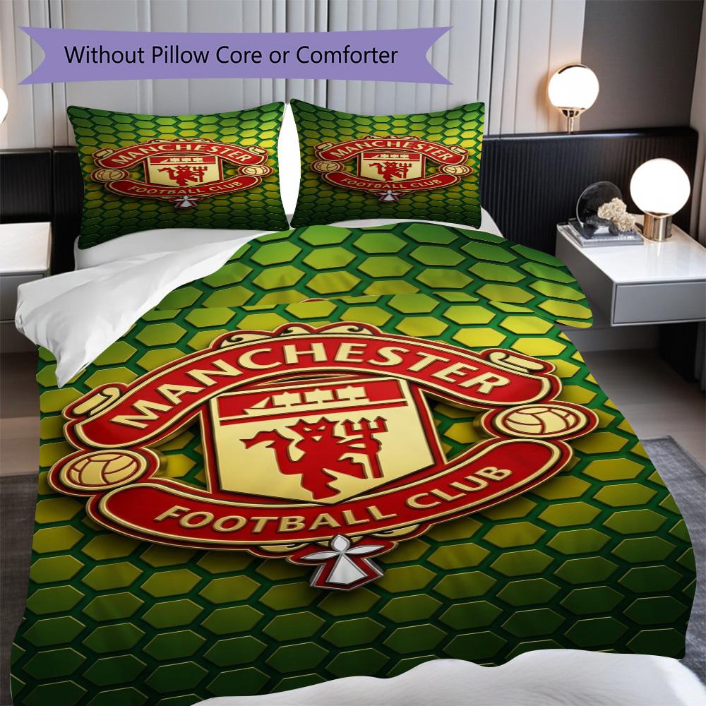Glory Devils Emblem Bedding (1 * duvet cover + 2 * pillowcase, without core) 2D Flat Christmas birthday gift Duvet cover and pillowcase Bedding set