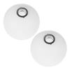 2Pcs White Glass Ball Lampshade G9 Metal Thread Replacement Glass Shade Round Globe Light Fixture Cover for Bedroom Dining Room