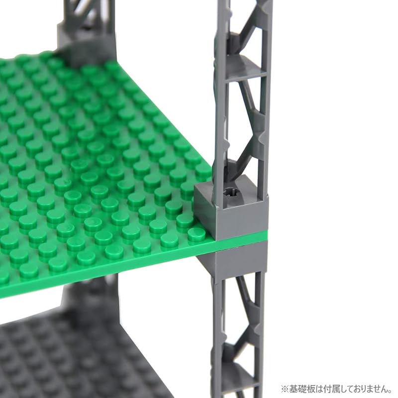 INIBUD Klasyczne Klocki, Kompatybilne z Płytami Bazowymi i Dachami, 24 Trójkątne Słupki