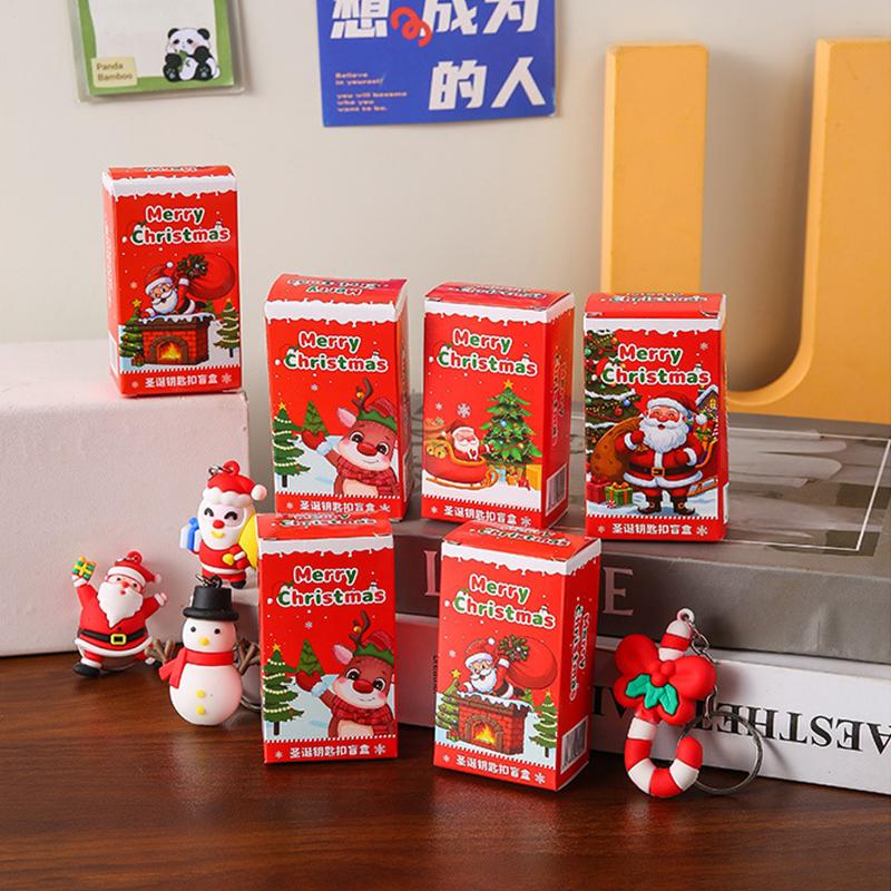 24Pcs Christmas Themed Party Key Ring Gift Pack Surprise Box Suitable As Christmas Gift Party Gift Best For Christmas