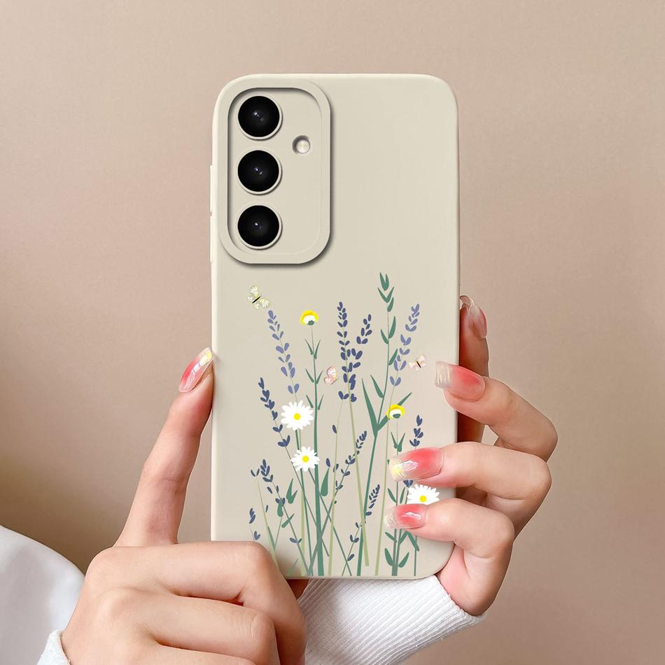Case For Samsung S24 Plus Ultra Dinosaur Soft Liquid Silicone Lens Protection Anti Choc Cover For Galaxy S 24 S24+ S24Ultra Capa