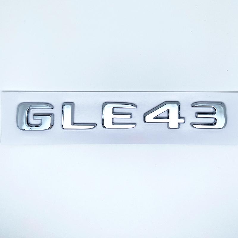 AAZB1 Buchstaben GLE43 GLE53 GLE63 GLE63S V8 Biturbo 4matic+ Emblem für Auto Seite Kofferraum Hinten W166 W167 Logo Aufkleber