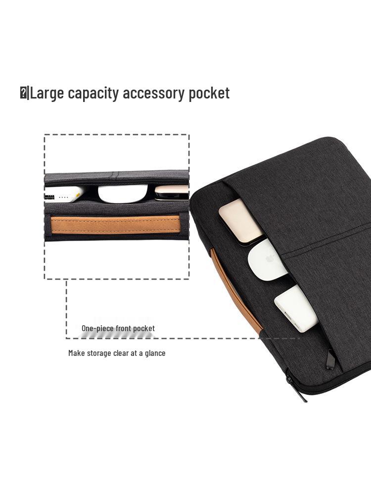 Waterproof Multi-Functional Minimalist Laptop & Tablet Tote Bag, Fits 16/13.6 Inch Devices.