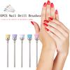 5pcs Mix Color Nail Drill Cleaning Brush Electric 2.35mm Machine Professional Nail Art Drill Bit Brush Manicure