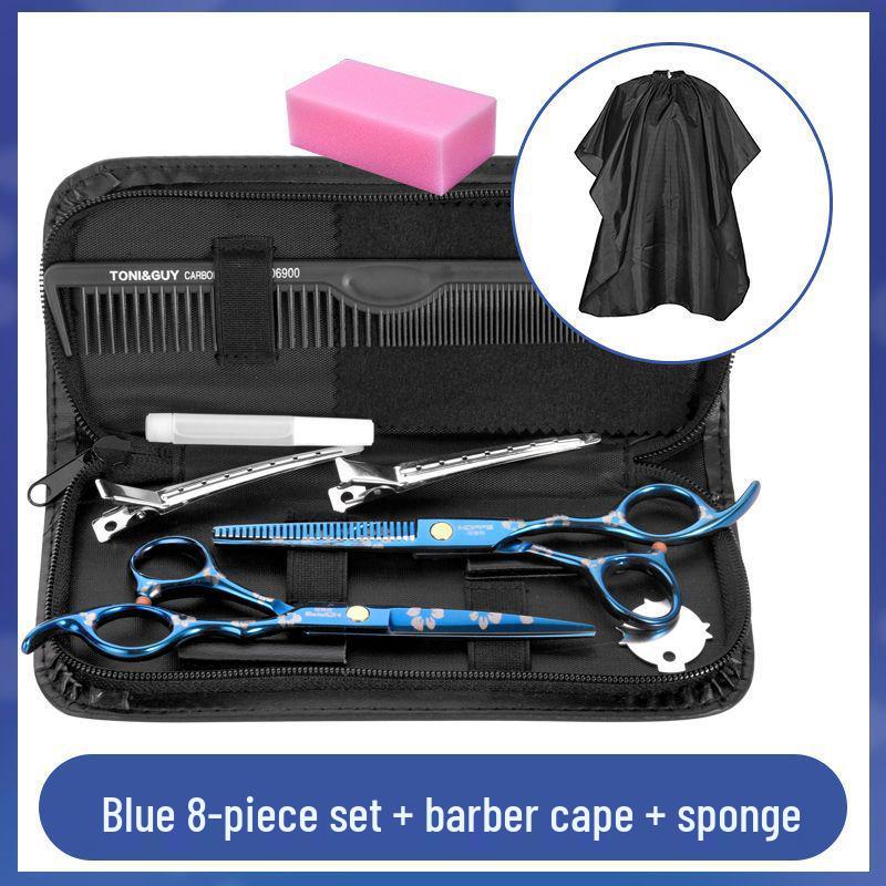 Professional Hairdressing Barber Scissors Set - Includes Flat and Thinning Scissors, Free Shipping