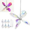    Colorful Six Leaf Flower Prism Pendant Window Hanging Ornament for Home Garden Wedding Patio   Decor