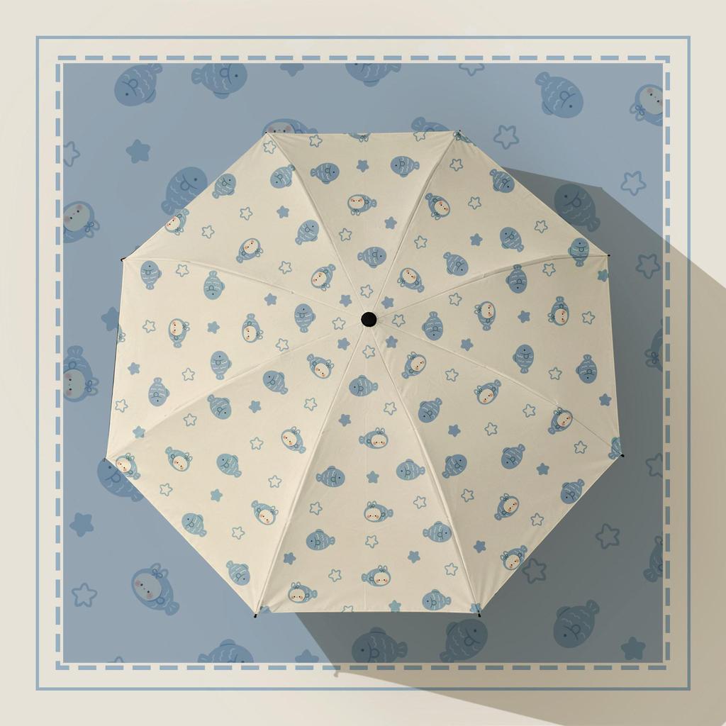 Parasolar cu Logo Personalizat Umbrelă Pliabilă Desen Animat - Dublă Utilizare, Anti-UV, Ploaie sau Soare