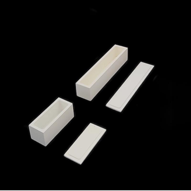 High Purity Boron Nitride Crucible With Lid, 2000℃ BN Ceramic Crucible Boat Industrial Vacuum Furnace